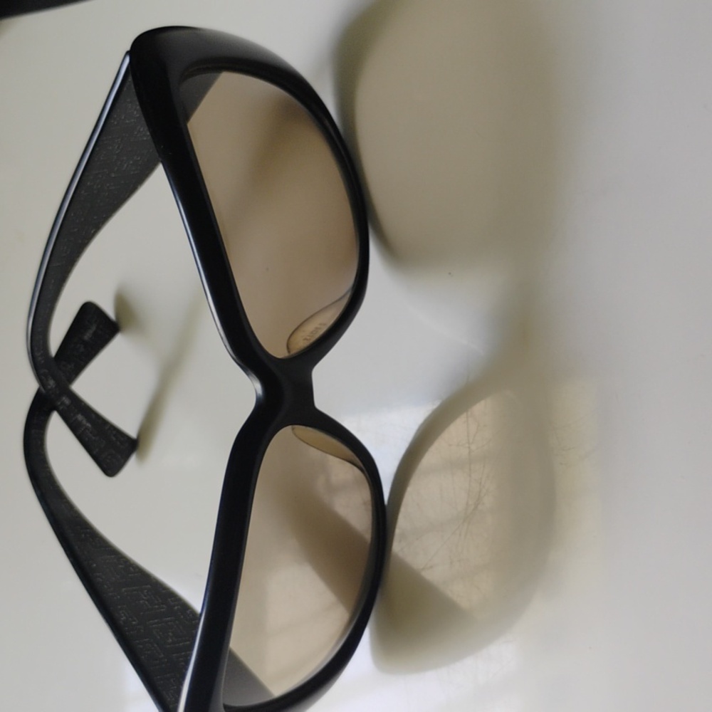Fendi Black Sunglasses with Silver Accents